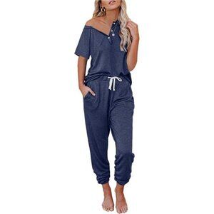 Womens 2 Piece Outfits Pajamas Sets Summer Lounge Sets Loungewear Sweatsuits